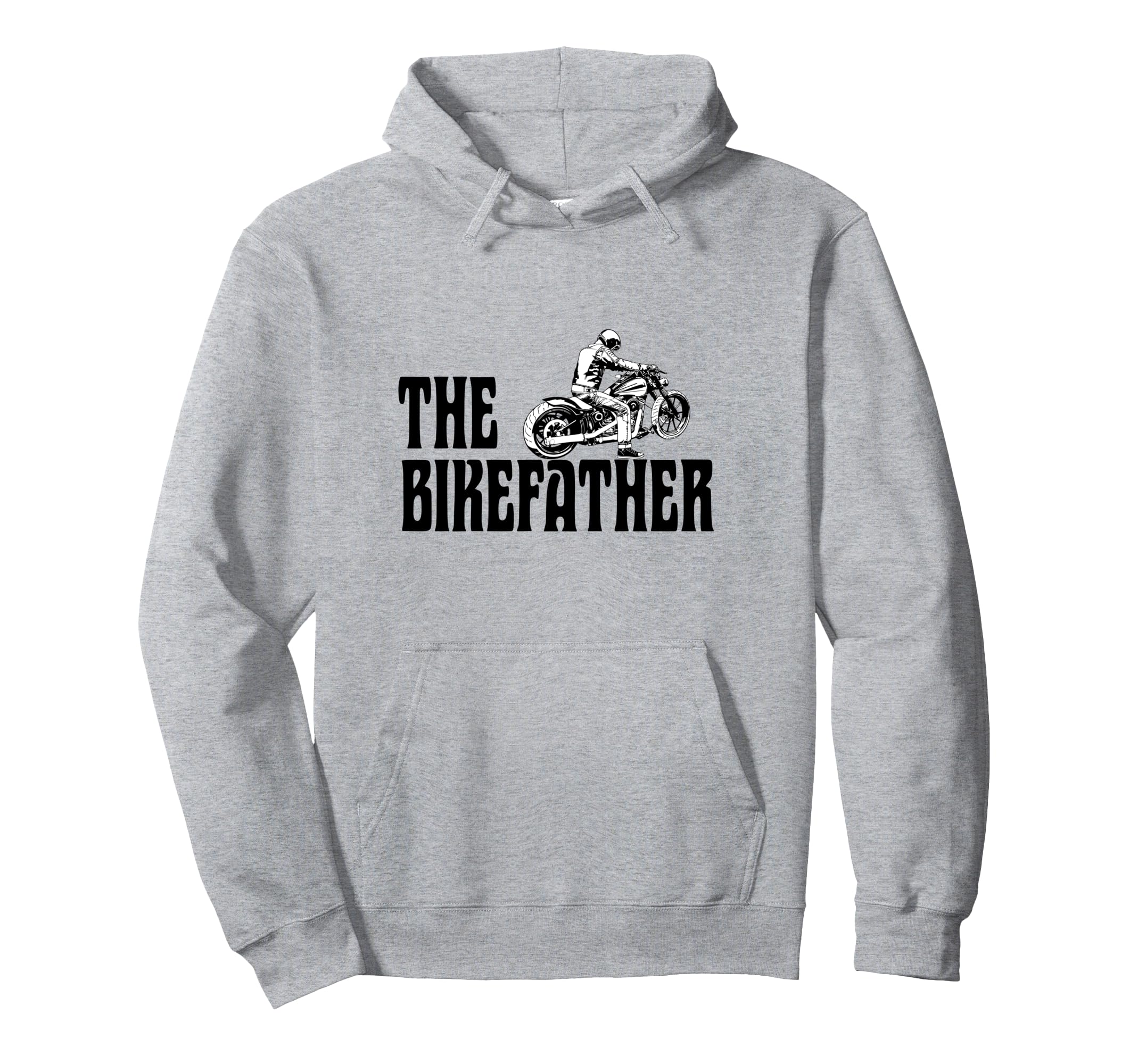 Biker Bikefather Biker Dad Funny Hoodie - Minimalist Print Men Women - T-Shirt, Sweatshirt, Hoodie