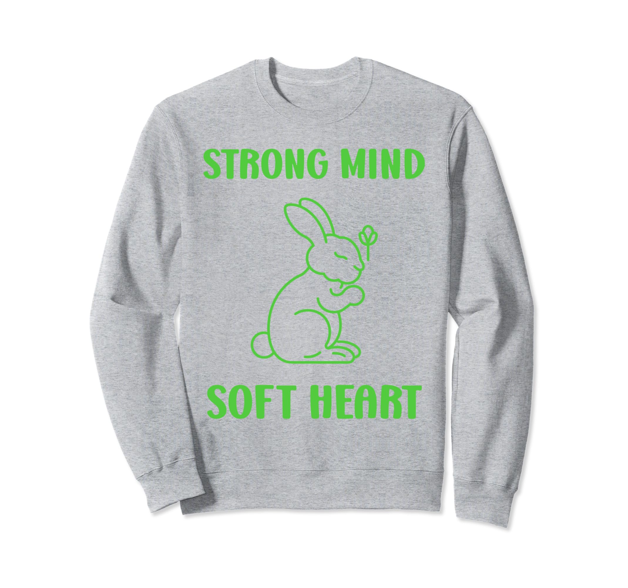 Animal Strong Mind Soft Heart Sweatshirt - Minimalist Print for Adults - T-Shirt, Sweatshirt, Hoodie