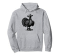 Funny Turkey Cowboy Hat Boots Western Hoodie - Streetwear Style Unisex - T-Shirt, Sweatshirt, Hoodie