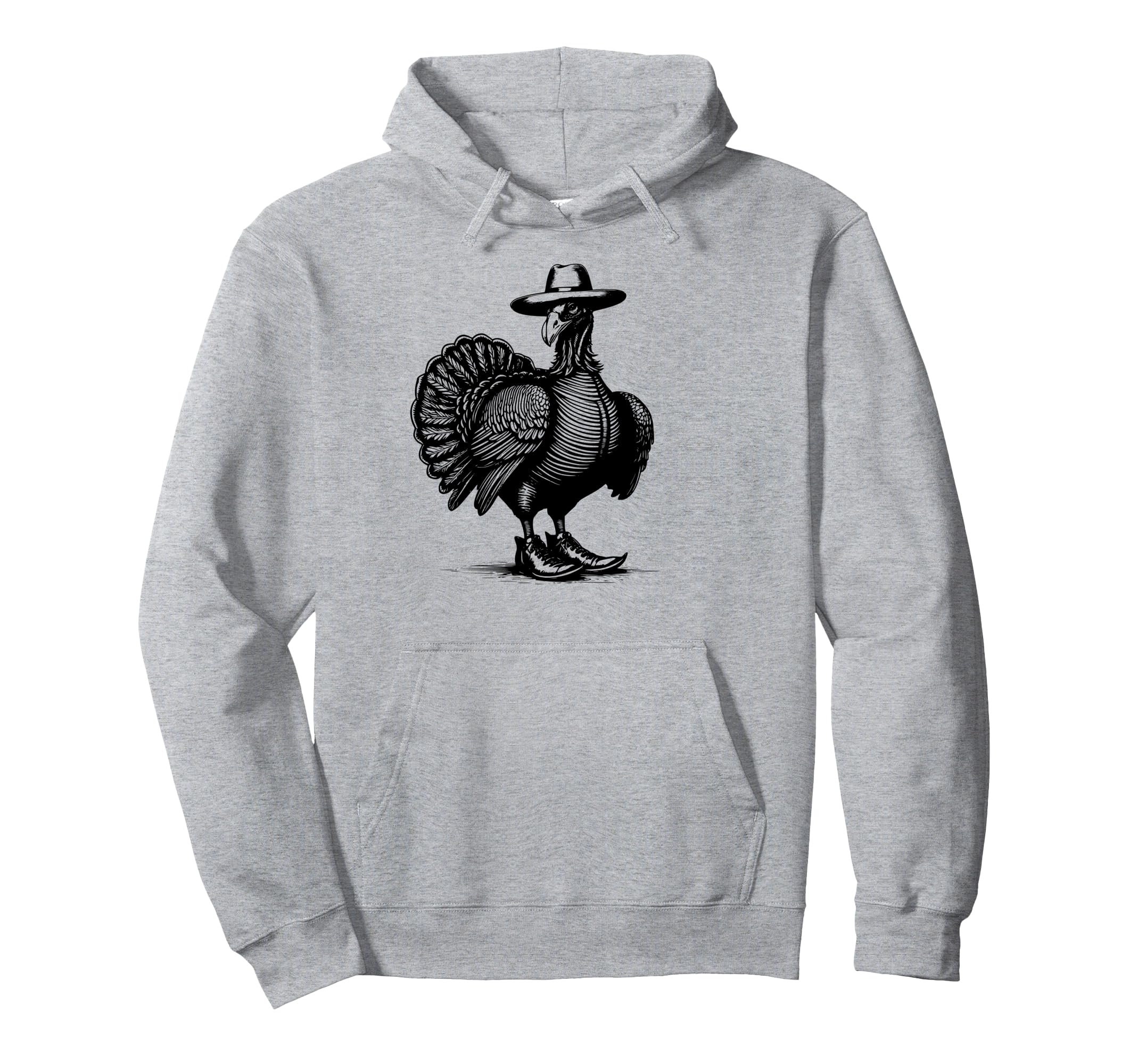Funny Turkey Cowboy Hat Boots Western Hoodie - Streetwear Style Unisex - T-Shirt, Sweatshirt, Hoodie