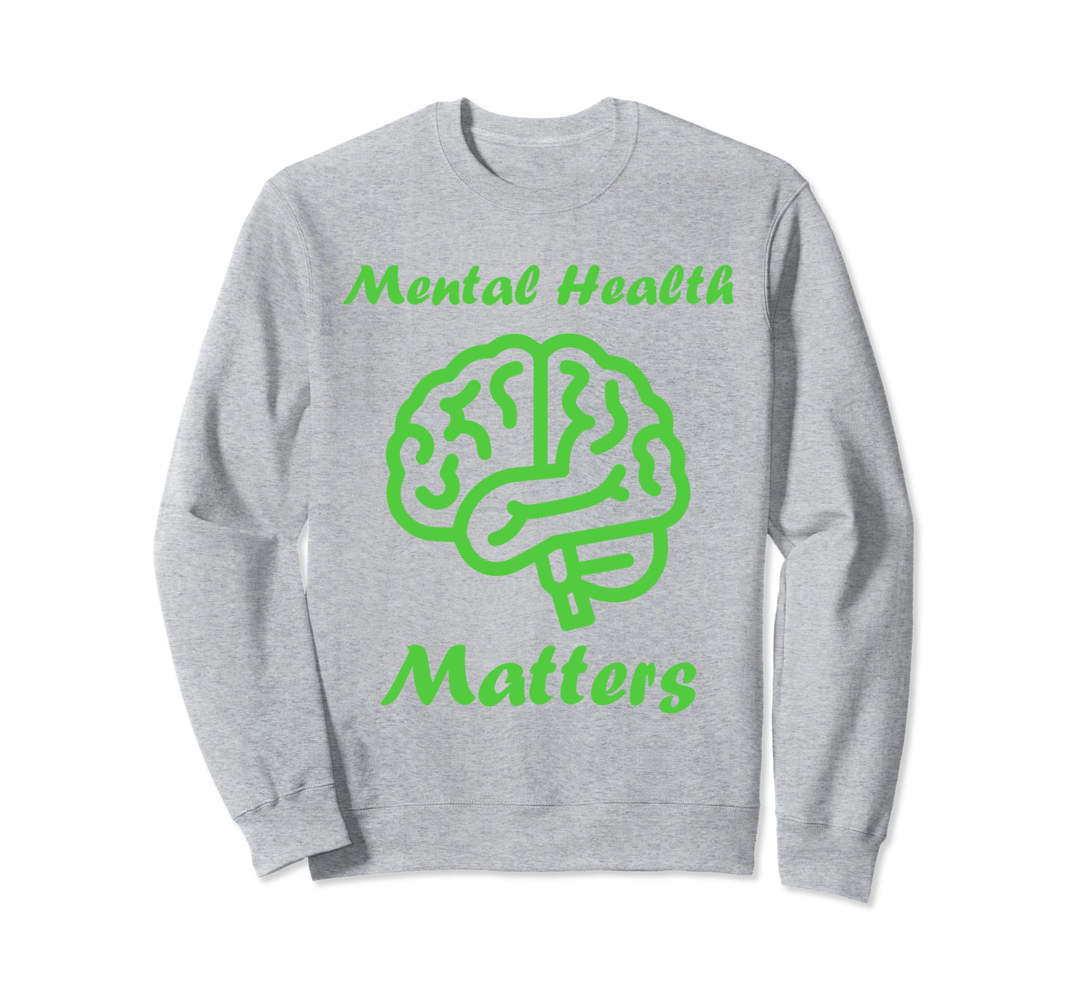 Simple Support Brain Illness Mental Sweatshirt - Trendy Graphic Unisex - T-Shirt, Sweatshirt, Hoodie