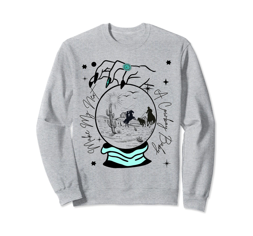 Western Halloween Make Mine Cowboy Sweatshirt - Fun Novelty Design Unisex - T-Shirt, Sweatshirt, Hoodie