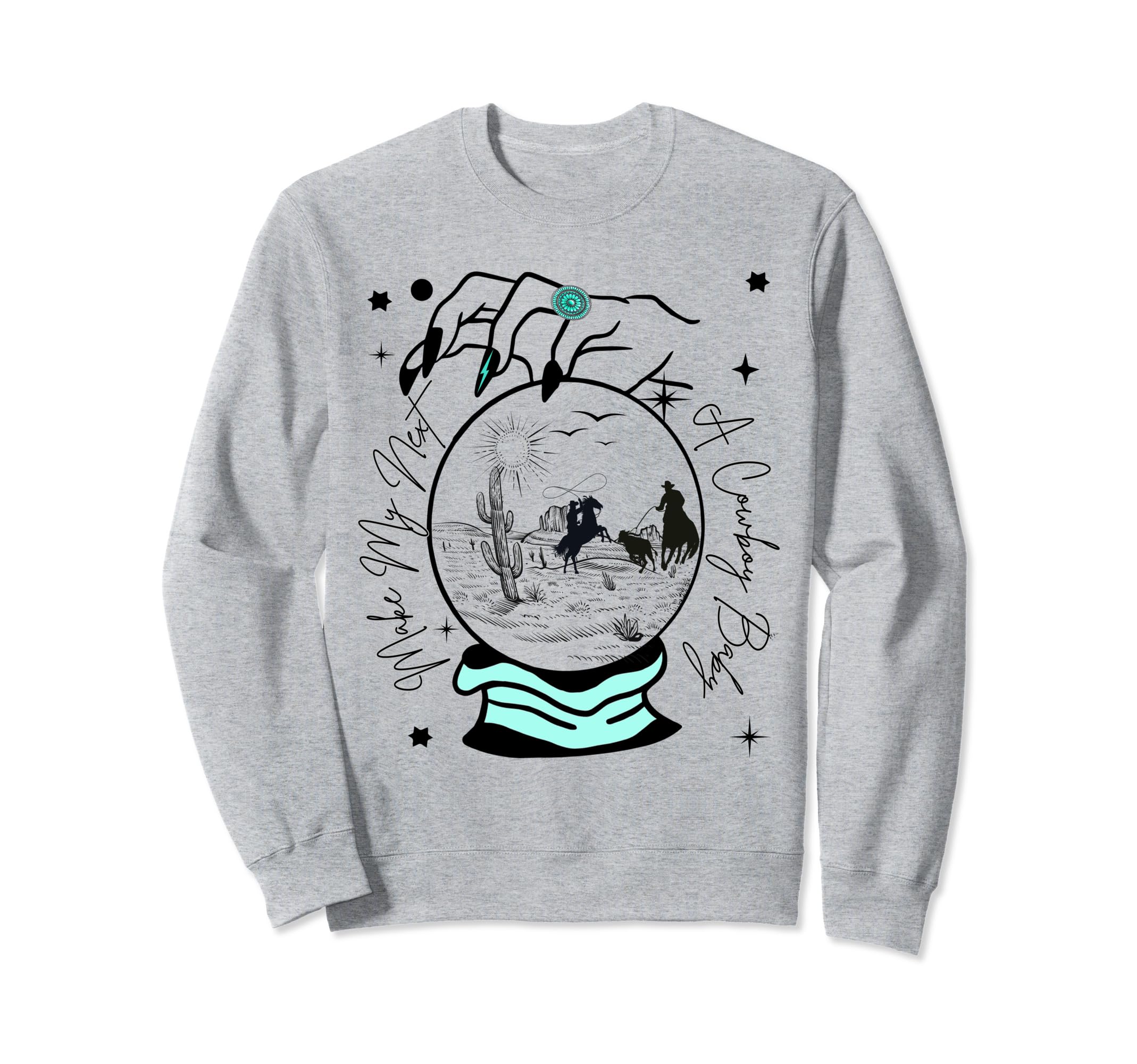 Western Halloween Make Mine Cowboy Sweatshirt - Fun Novelty Design Unisex - T-Shirt, Sweatshirt, Hoodie