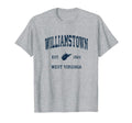 Williamstown West Virginia Wv Athletic Navy T-Shirt - Graphic Print Unisex - T-Shirt, Sweatshirt, Hoodie