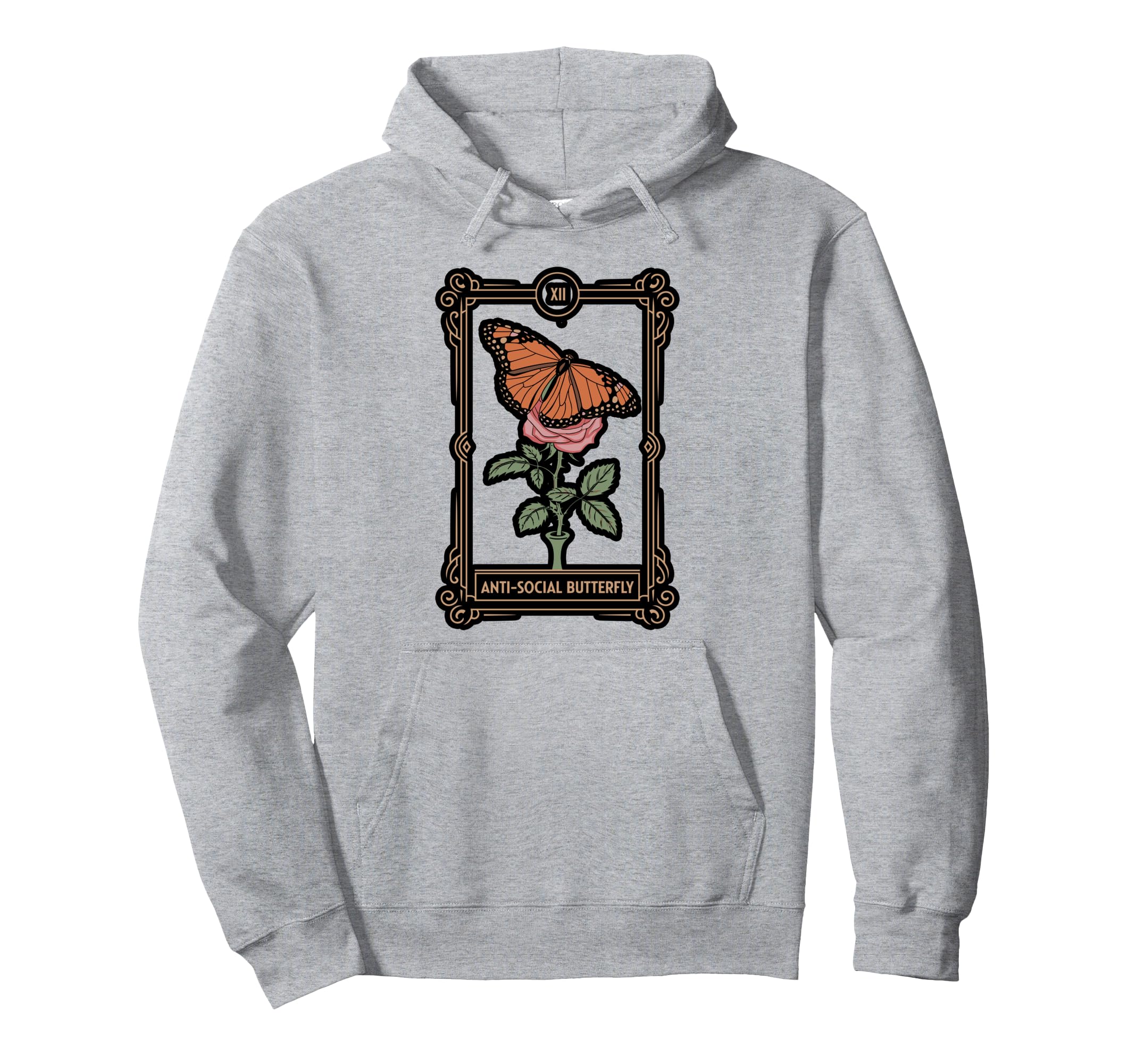 Anti Social Butterfly Tarot Hoodie - Custom Art Print Unisex - T-Shirt, Sweatshirt, Hoodie