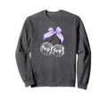 Disco Cherry Balls Purple Bow Sweatshirt - Graphic Print for Adults - T-Shirt, Sweatshirt, Hoodie