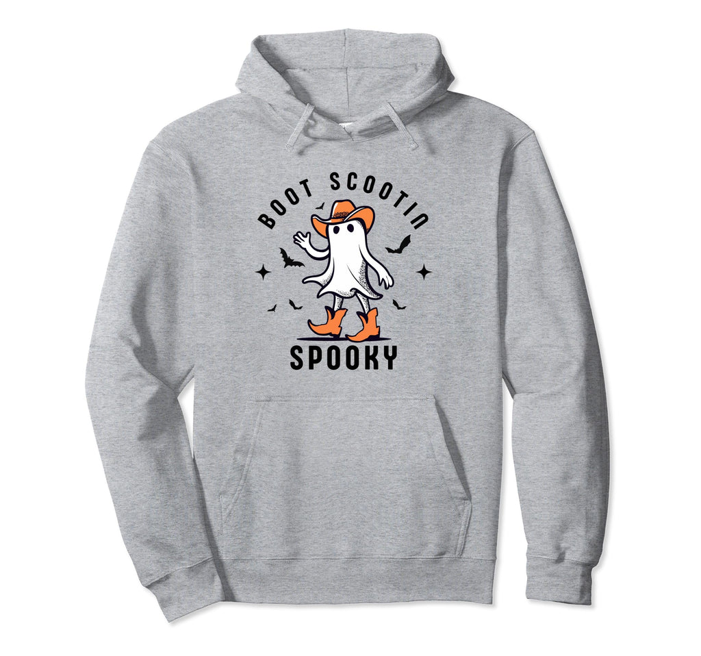 Western Halloween Cowboy Ghost Boot Hoodie - Graphic Print for Adults - T-Shirt, Sweatshirt, Hoodie
