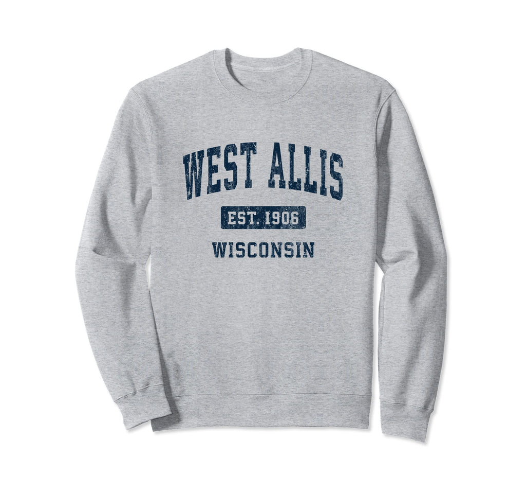 West Allis Wisconsin Wi Athletic Sweatshirt - Minimalist Print for Adults - T-Shirt, Sweatshirt, Hoodie