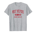 West Milford New Jersey Nj Sports Red T-Shirt - Custom Art Print for Adults - T-Shirt, Sweatshirt, Hoodie