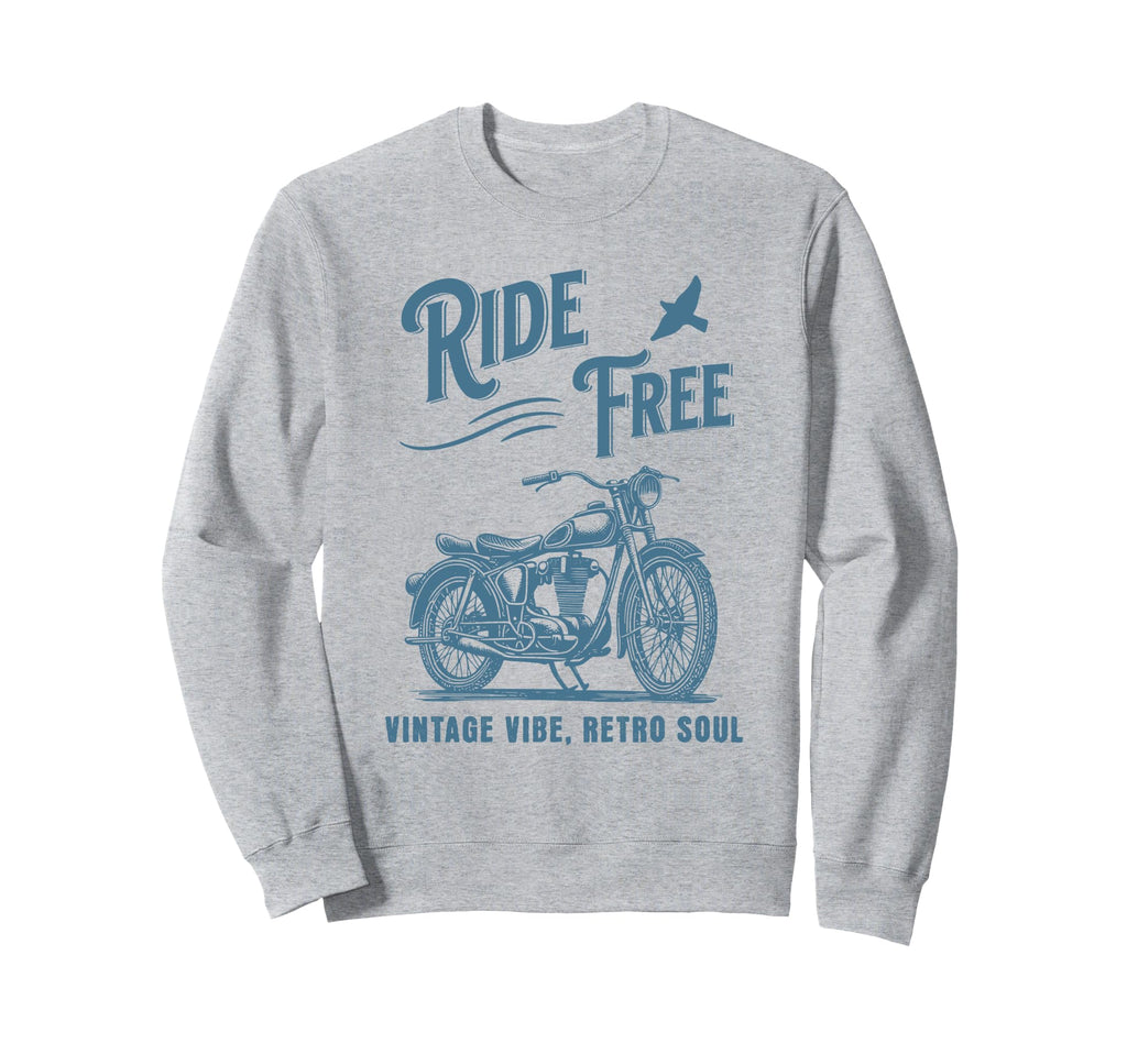 Motorbike Motorcycle Biker Bike Sweatshirt - Trendy Graphic Unisex - T-Shirt, Sweatshirt, Hoodie