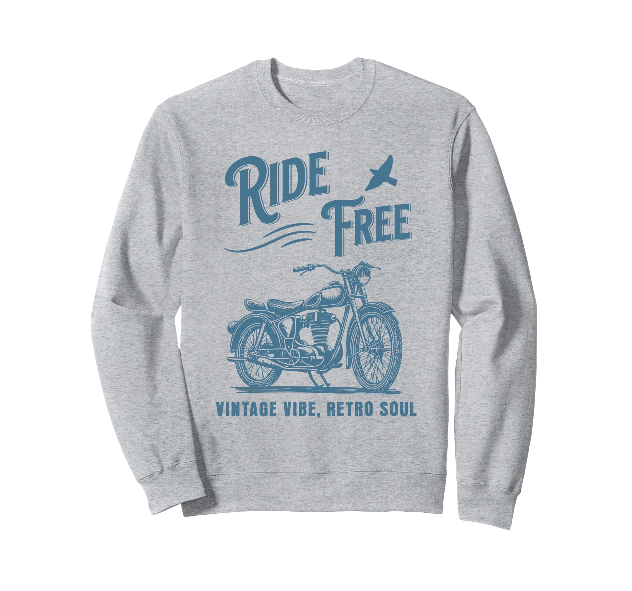 Motorbike Motorcycle Biker Bike Sweatshirt - Trendy Graphic Unisex - T-Shirt, Sweatshirt, Hoodie