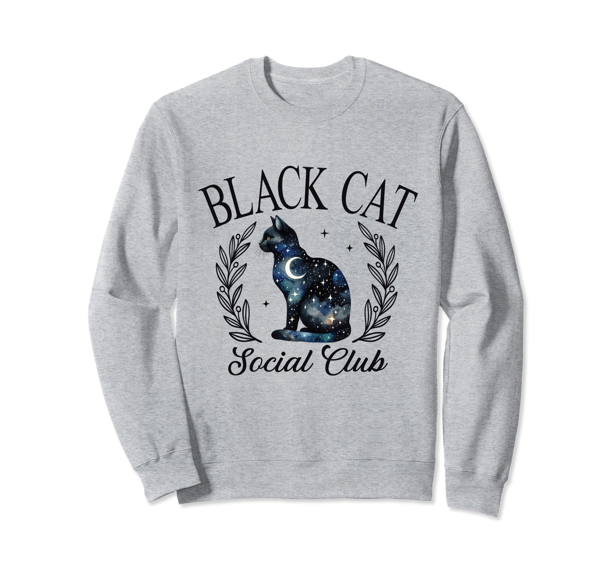 Black Cat Social Club Sweatshirt - Aesthetic Graphic Men Women - T-Shirt, Sweatshirt, Hoodie