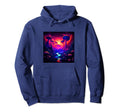 80S Synthwave Aesthetic Mushroom Hoodie - Casual Everyday Wear for Adults - T-Shirt, Sweatshirt, Hoodie