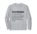 Overthinker Definition Funny Anxiety T-Shirt - Trendy Graphic for Adults - T-Shirt, Sweatshirt, Hoodie