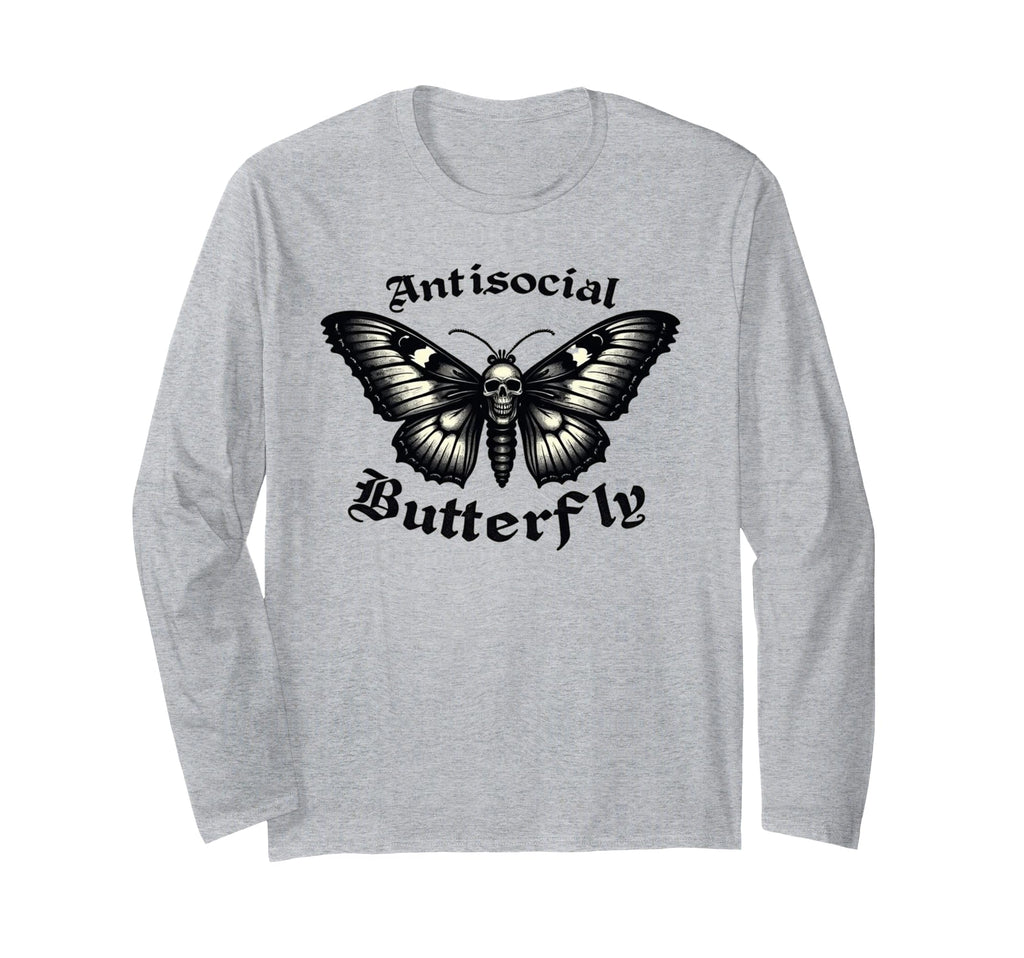 Funny Anti Social Butterfly Introvert T-Shirt - Novelty Apparel Men Women - T-Shirt, Sweatshirt, Hoodie