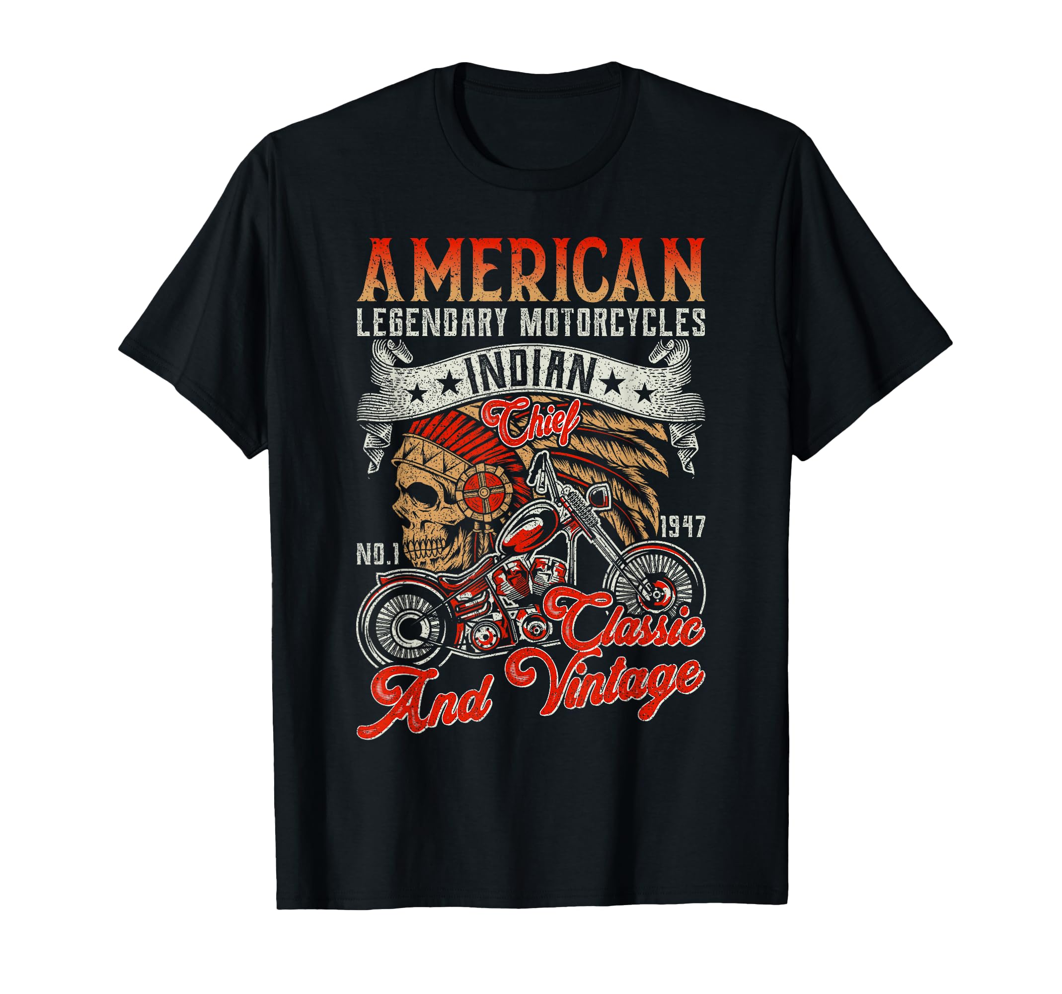 American Legendary Motorcycles T-Shirt - Casual Everyday Wear for Adults - T-Shirt, Sweatshirt, Hoodie