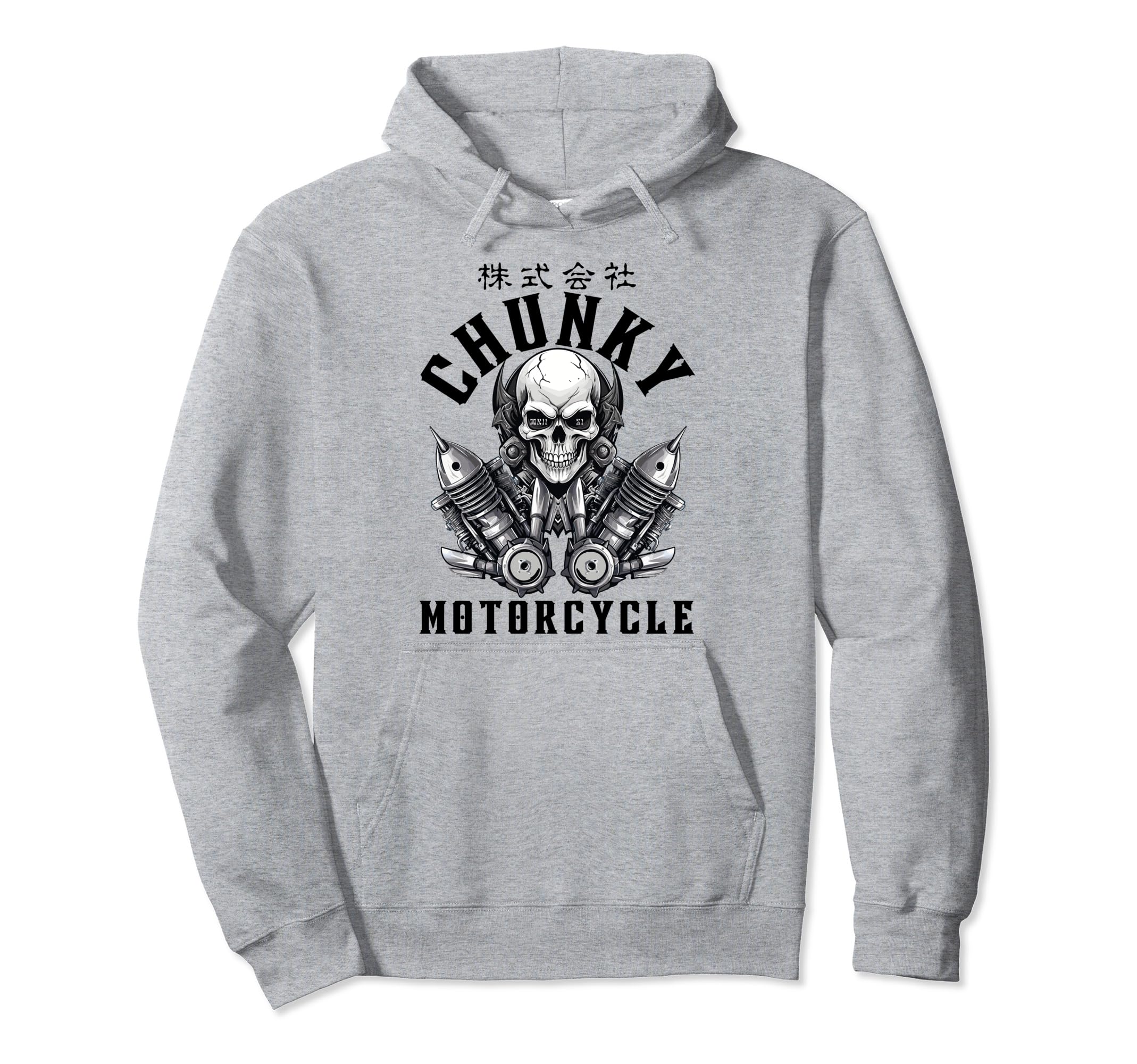 Chunky Company Motorcycle Gothic Hoodie - Custom Art Print for Adults - T-Shirt, Sweatshirt, Hoodie
