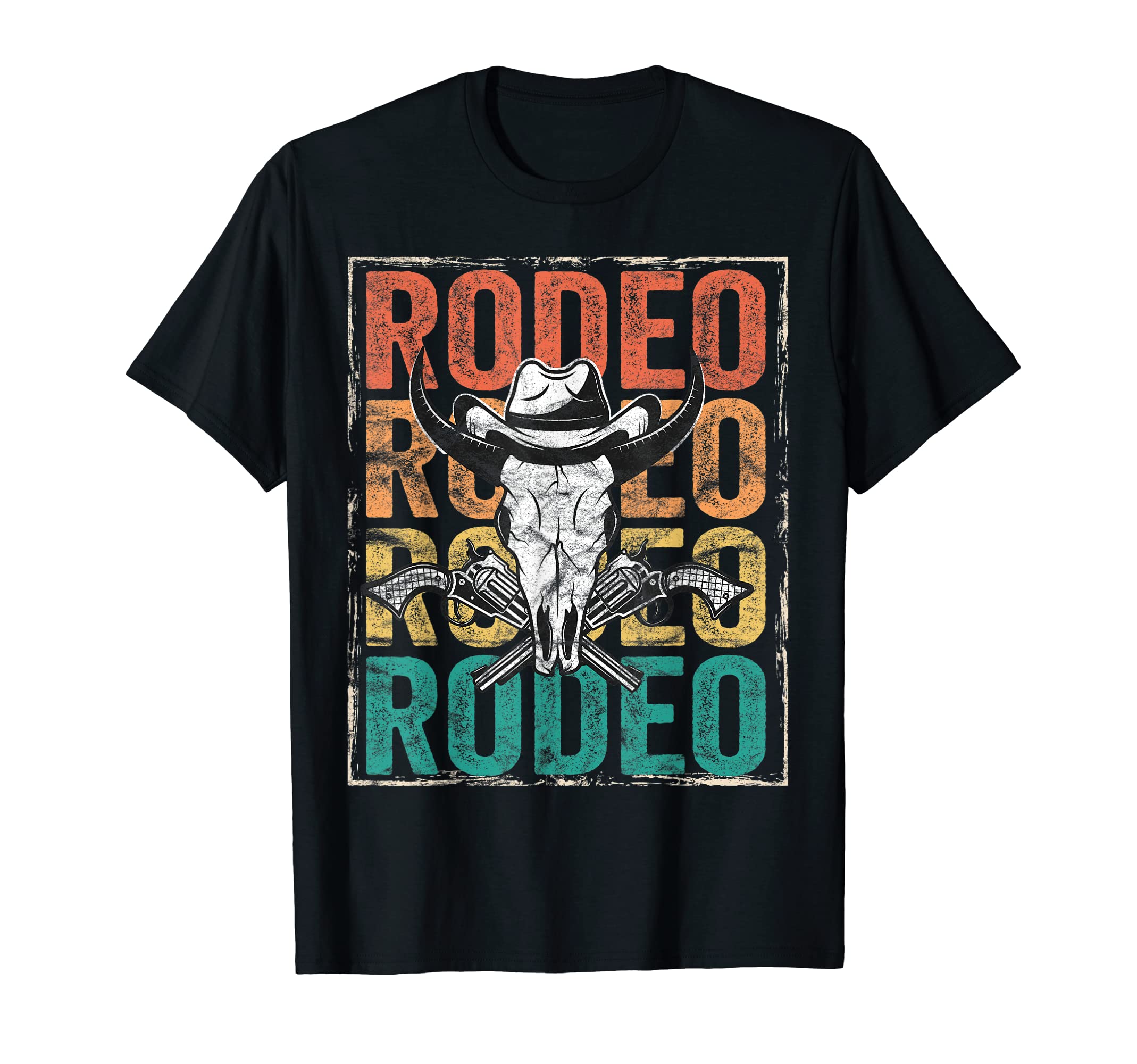 Barn Dance Rodeo Distressed Western T-Shirt - Aesthetic Graphic for Adults - T-Shirt, Sweatshirt, Hoodie