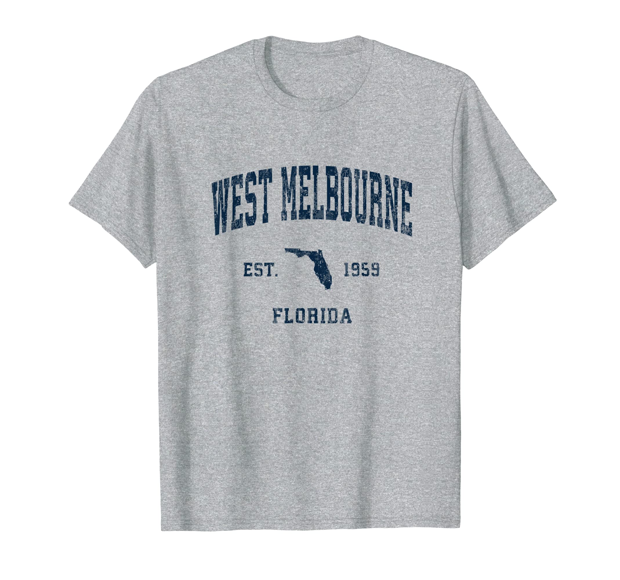 West Melbourne Florida Fl Athletic Navy T-Shirt - Novelty Apparel Unisex - T-Shirt, Sweatshirt, Hoodie