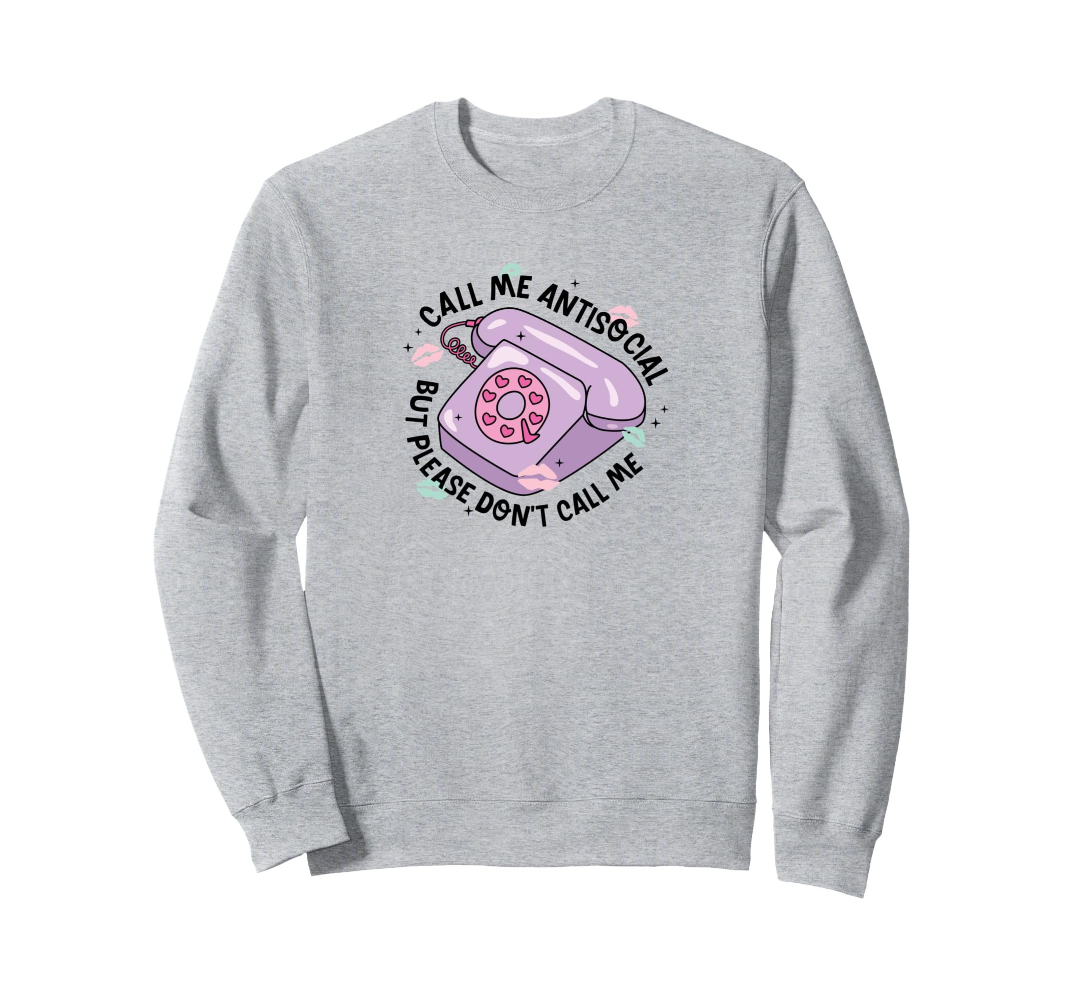 Romantic Playful Heart Telephone Sweatshirt - Streetwear Style Unisex - T-Shirt, Sweatshirt, Hoodie