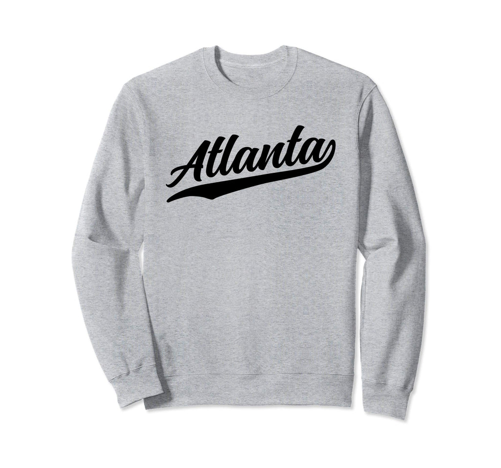Atlanta Georgia 1970S Black Text Sweatshirt - Trendy Graphic Men Women - T-Shirt, Sweatshirt, Hoodie