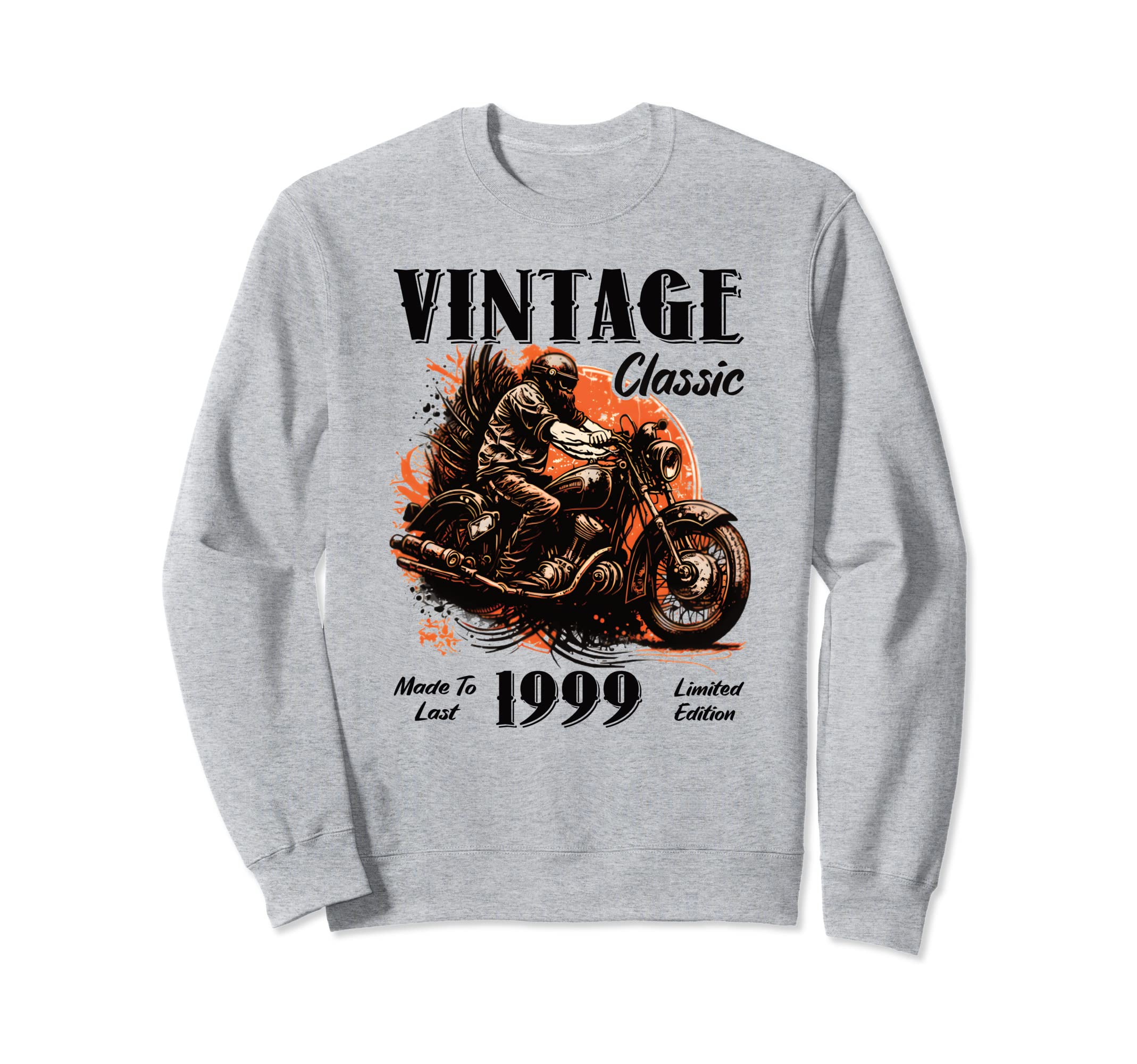 1999 Birthday Motorcycle Sweatshirt - Custom Art Print Men Women - T-Shirt, Sweatshirt, Hoodie
