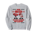 Heart Vs Brain Boxing Match Funny Sweatshirt - Aesthetic Graphic Unisex - T-Shirt, Sweatshirt, Hoodie