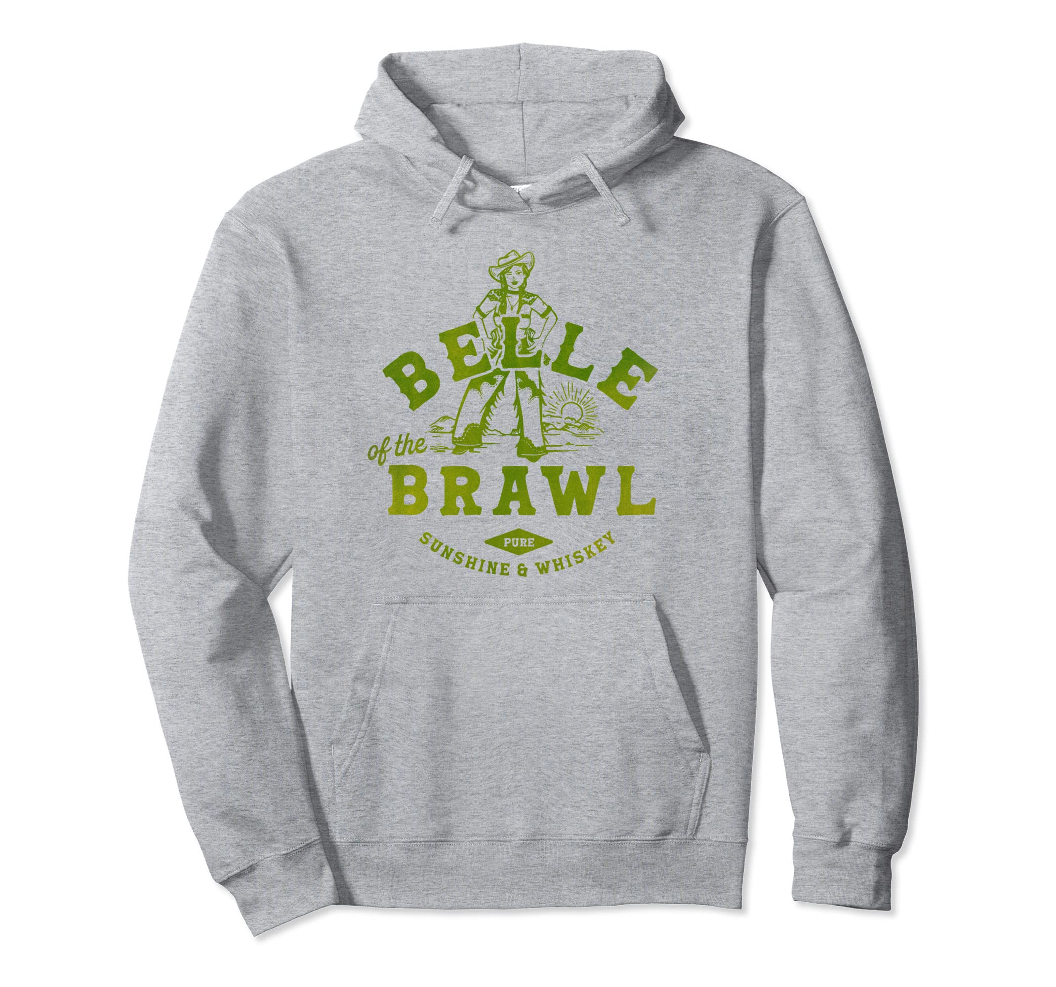 Belle Brawl Sassy Texas Western Cowgirl Hoodie - Novelty Apparel Men Women - T-Shirt, Sweatshirt, Hoodie