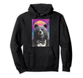 Funny Bear Bow Tie 80S Synthwave Hoodie - Aesthetic Graphic Unisex - T-Shirt, Sweatshirt, Hoodie
