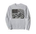 Us Flag Biker Riding Lover Motorcycle Sweatshirt - Unique Graphic Unisex - T-Shirt, Sweatshirt, Hoodie