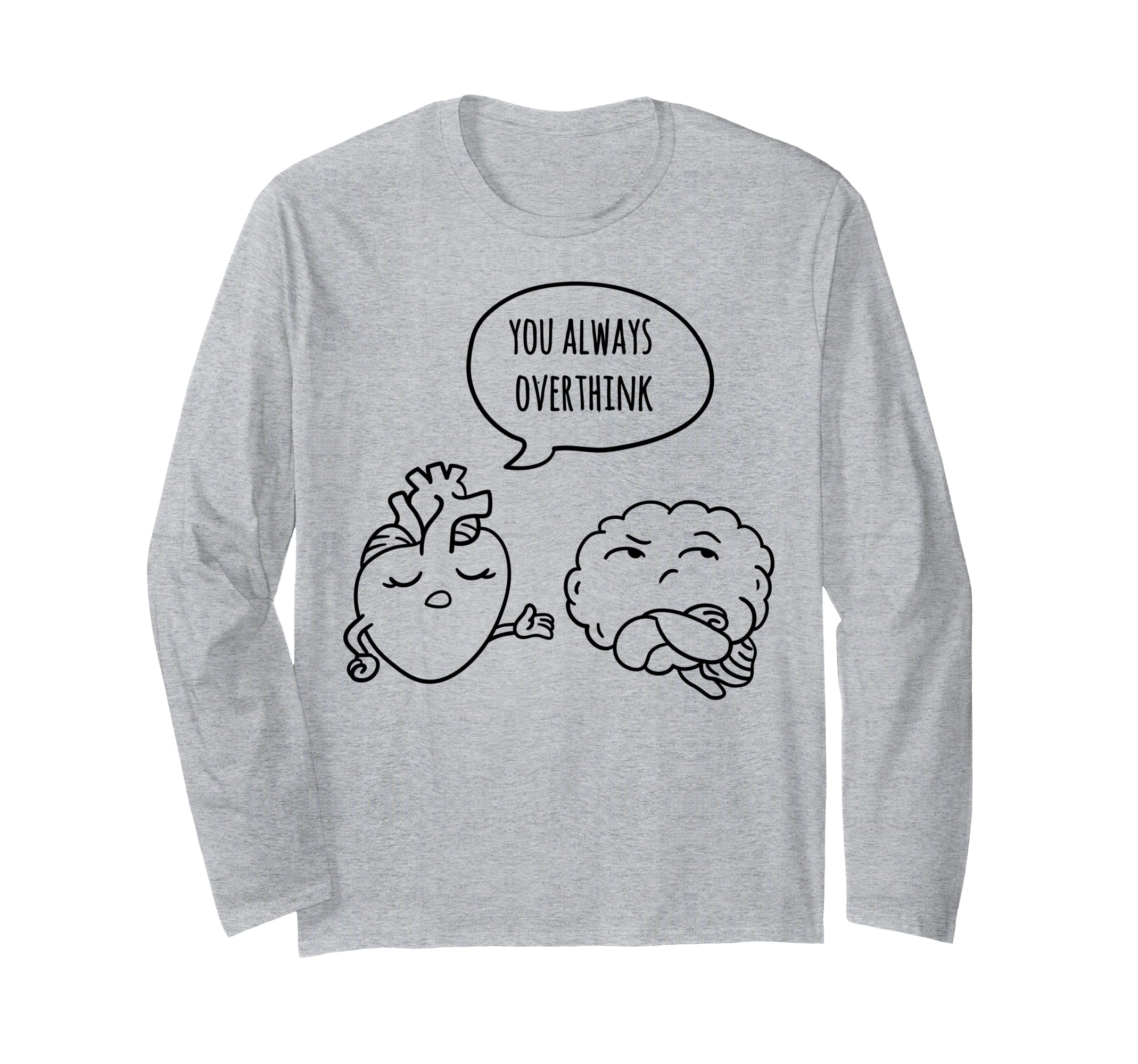 Overthinker Cartoon T-Shirt - Graphic Print Unisex - T-Shirt, Sweatshirt, Hoodie