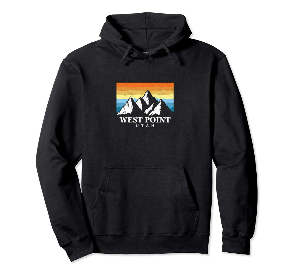 West Point Utah Mountain Hiking Hoodie - Custom Art Print Men Women - T-Shirt, Sweatshirt, Hoodie