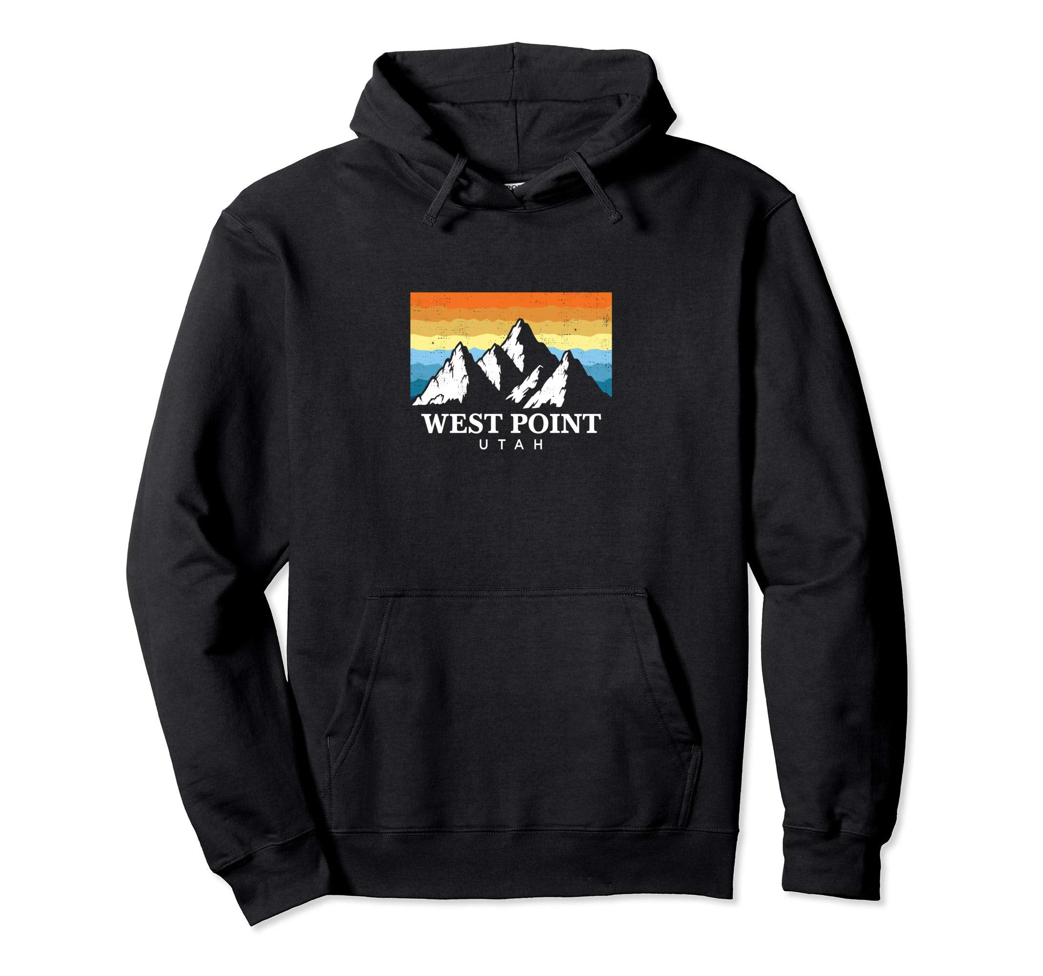 West Point Utah Mountain Hiking Hoodie - Custom Art Print Men Women - T-Shirt, Sweatshirt, Hoodie