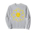 Flower Smile Face Sweatshirt - Novelty Apparel for Adults - T-Shirt, Sweatshirt, Hoodie