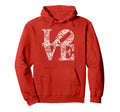 Ladies Love Philadelphia Pa Fan Hoodie - Custom Art Print Men Women - T-Shirt, Sweatshirt, Hoodie