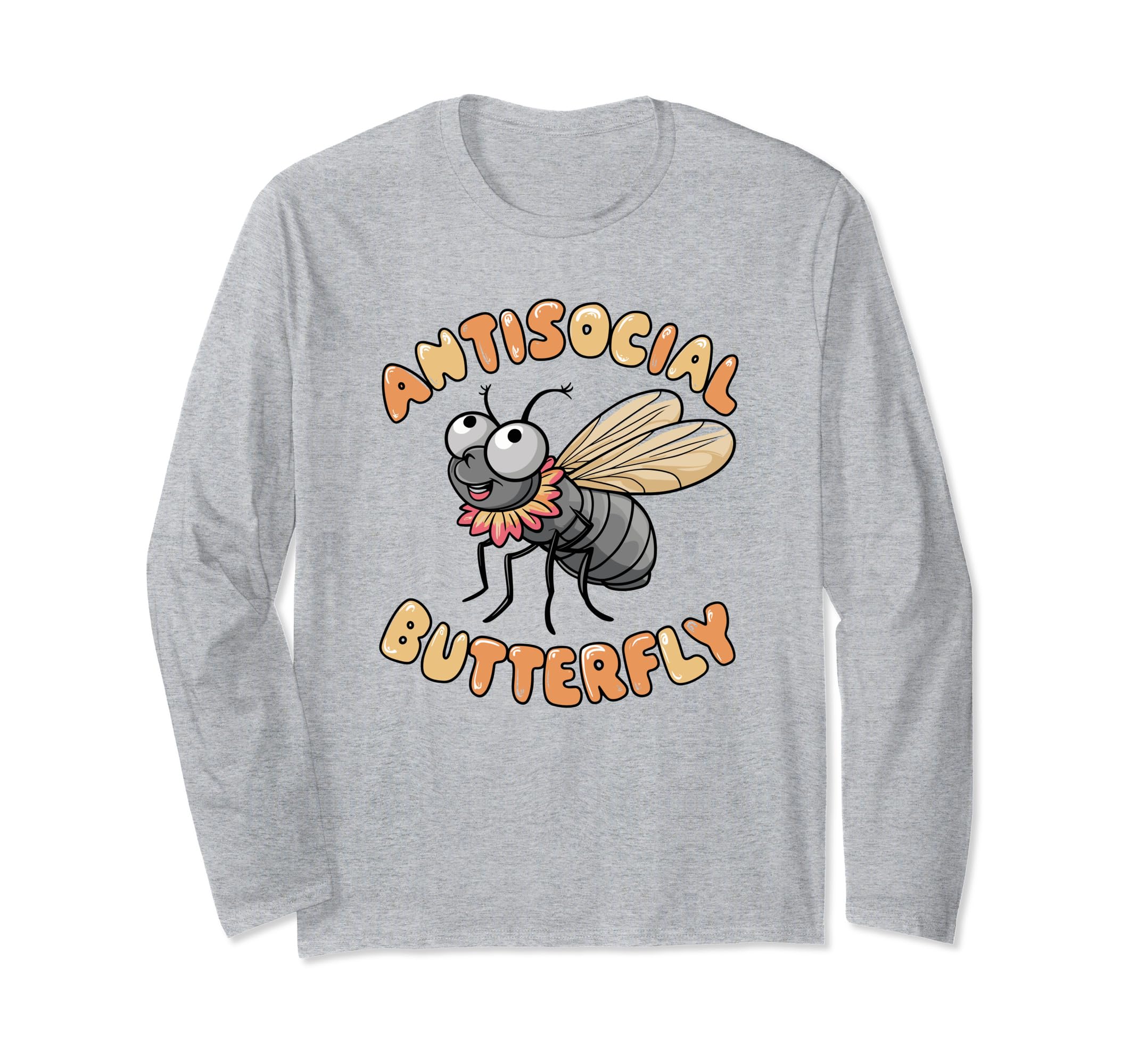 Antisocial Butterfly Funny Housefly T-Shirt - Streetwear Style Unisex - T-Shirt, Sweatshirt, Hoodie