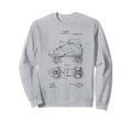 Roller Skate Shoe Patent Hand Sweatshirt - Trendy Graphic for Adults - T-Shirt, Sweatshirt, Hoodie
