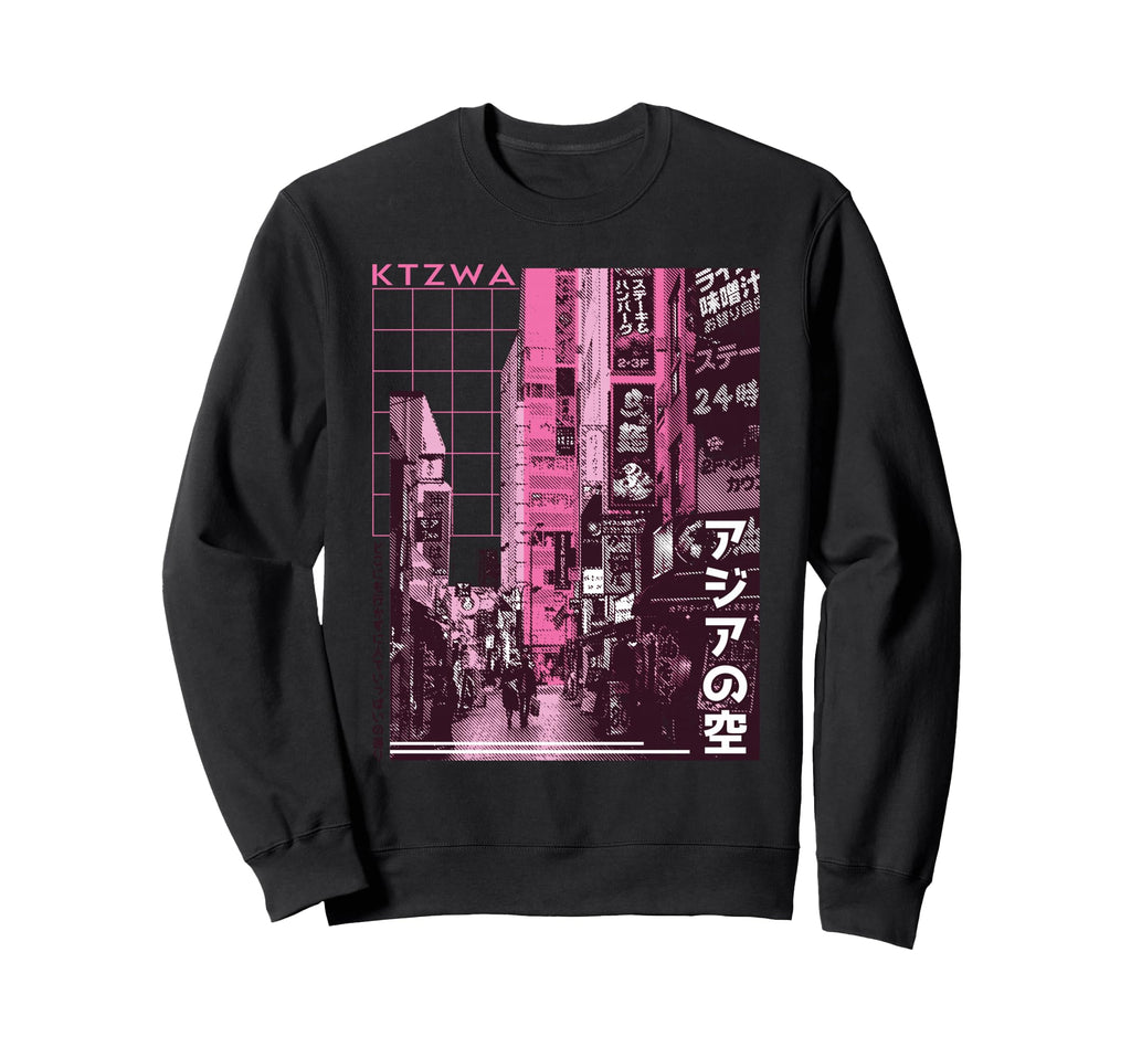 Japanese Aesthetic Streetwear Kanji Sweatshirt - Novelty Apparel Unisex - T-Shirt, Sweatshirt, Hoodie