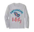Antisocial Butterfly Antisocial Introvert T-Shirt - Graphic Print Men Women - T-Shirt, Sweatshirt, Hoodie