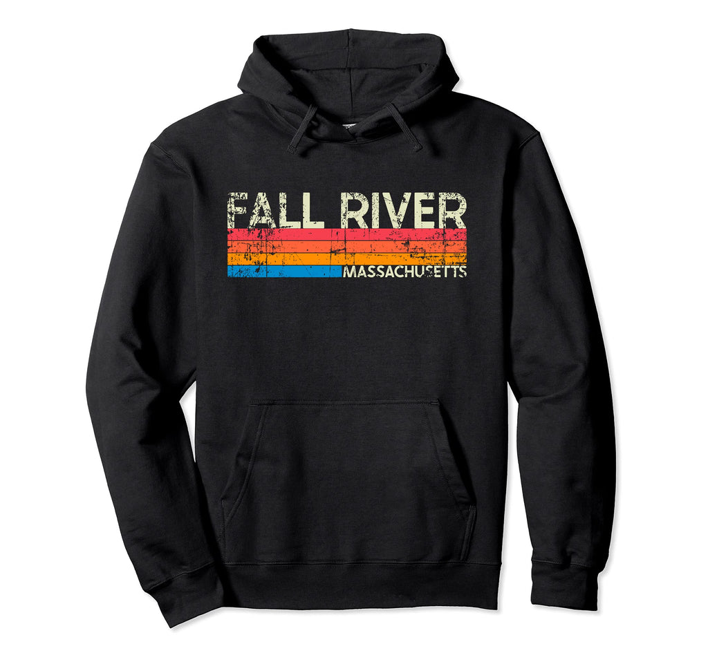 Fall River Massachusetts Distressed Hoodie - Fun Novelty Design Men Women - T-Shirt, Sweatshirt, Hoodie