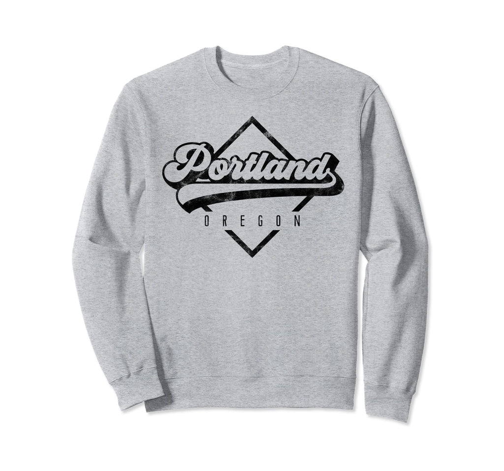 Portland Oregon Distressed 70S 80S Sweatshirt - Aesthetic Graphic Men Women - T-Shirt, Sweatshirt, Hoodie