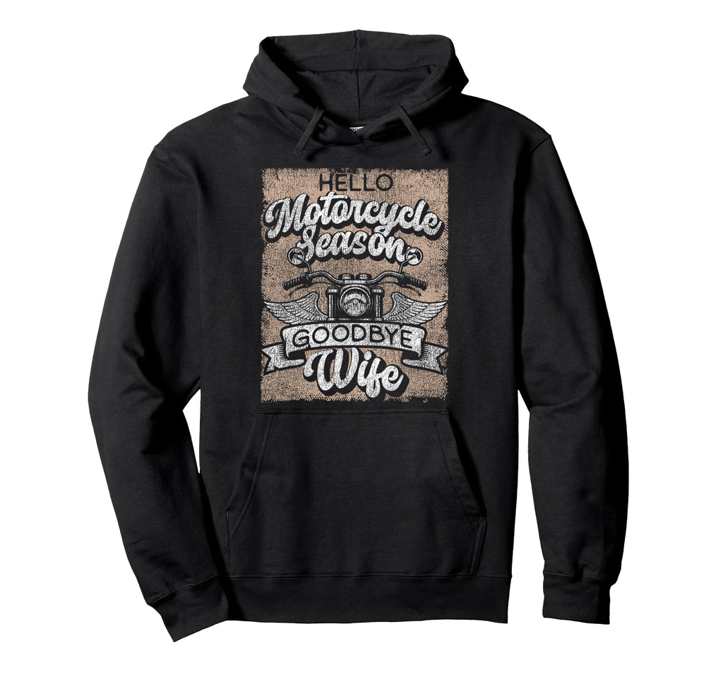 Motorcycle Biker Husband Wife Hoodie - Casual Everyday Wear Men Women - T-Shirt, Sweatshirt, Hoodie