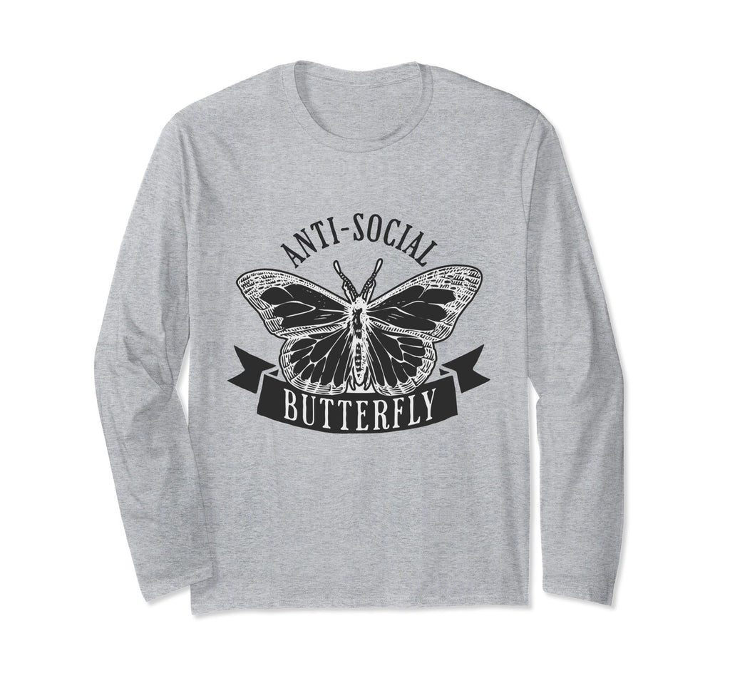 Anti Social Butterfly Anxiety T-Shirt - Casual Everyday Wear for Adults - T-Shirt, Sweatshirt, Hoodie