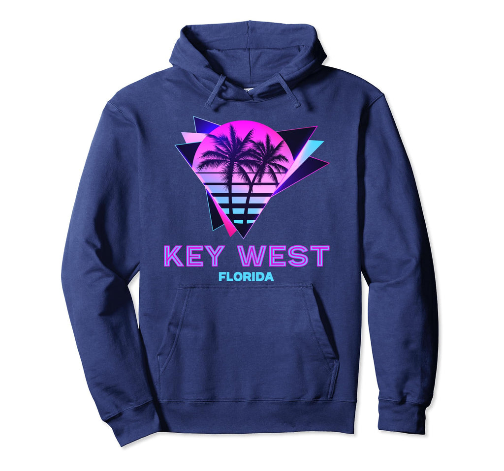 Key West Florida Vaporware 80S Aesthetic Hoodie - Unique Graphic for Adults - T-Shirt, Sweatshirt, Hoodie