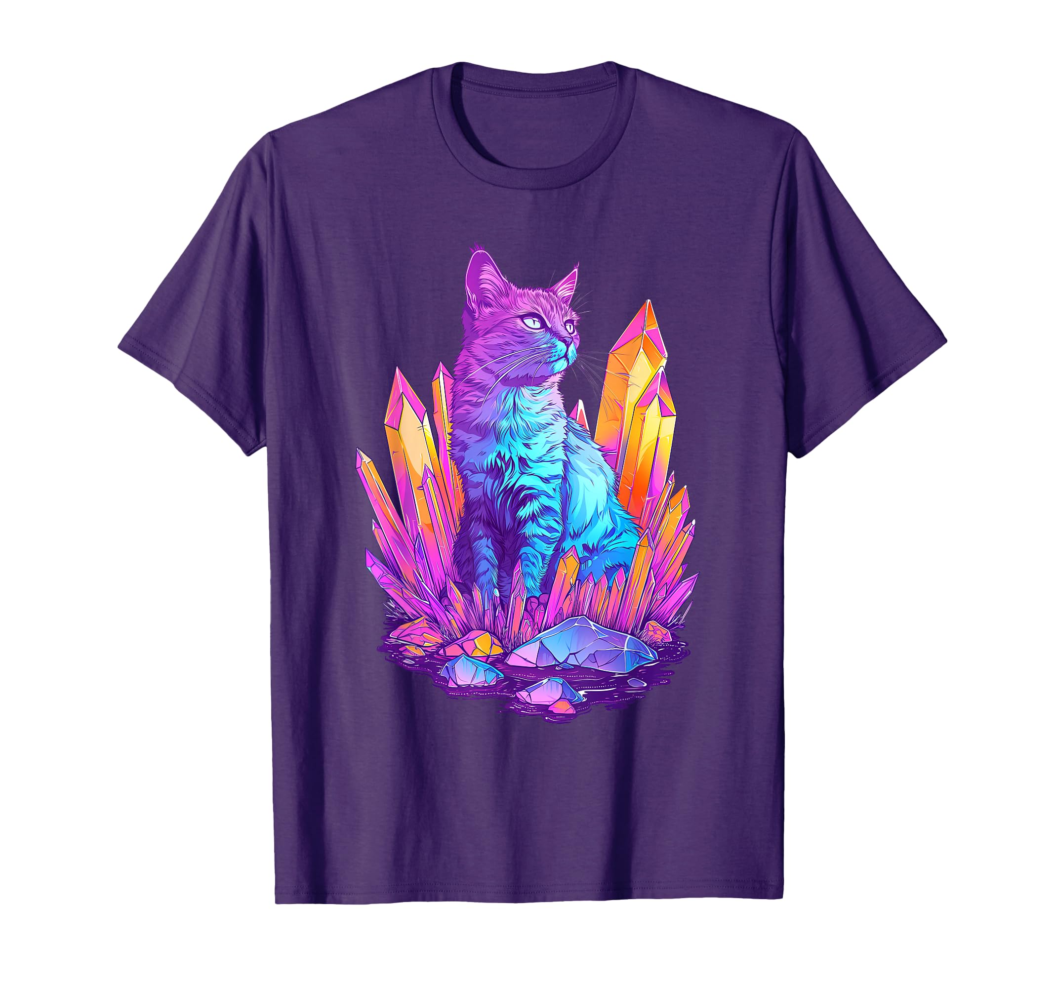 Cat Crystals T-Shirt - Novelty Apparel for Adults - T-Shirt, Sweatshirt, Hoodie