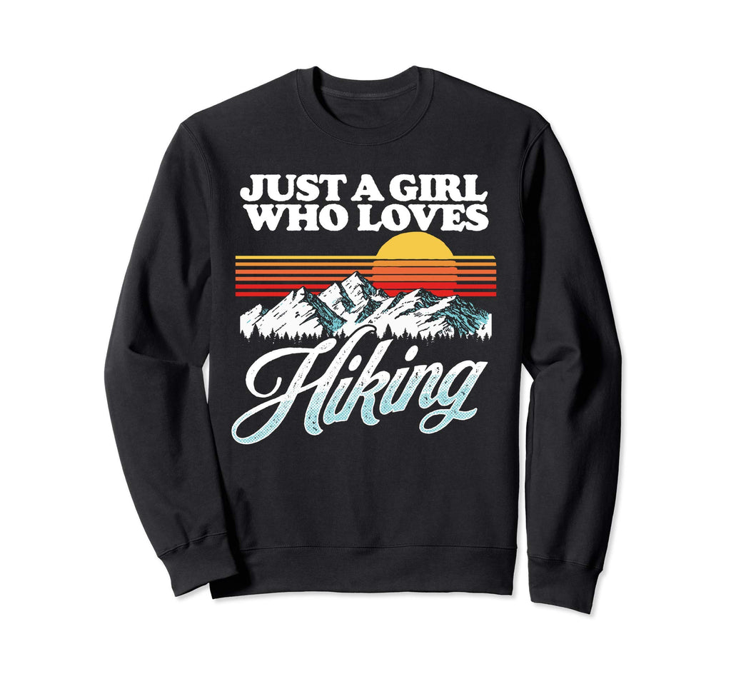 Just Who Loves Hiking Mountains Sunset Sweatshirt - Novelty Apparel Unisex - T-Shirt, Sweatshirt, Hoodie