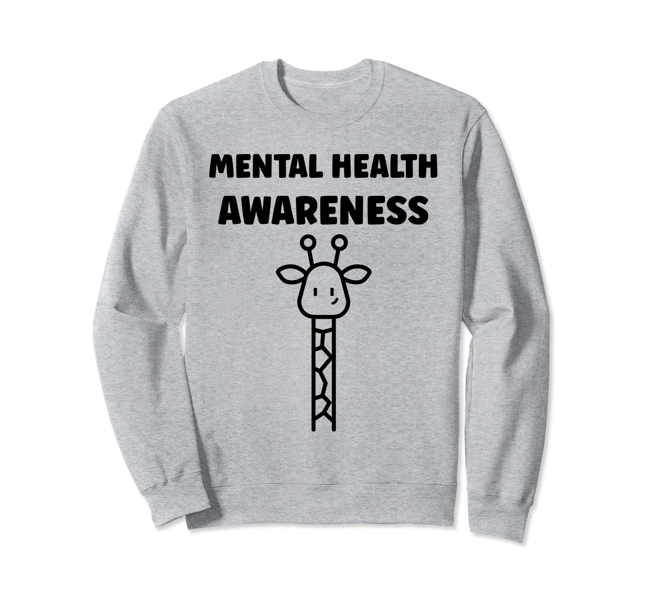 Giraffe Brain Illness Animal Mental Sweatshirt - Unique Graphic for Adults - T-Shirt, Sweatshirt, Hoodie