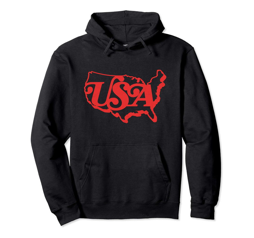 Usa Typography Patriotic 4Th July Hoodie - Minimalist Print Unisex - T-Shirt, Sweatshirt, Hoodie