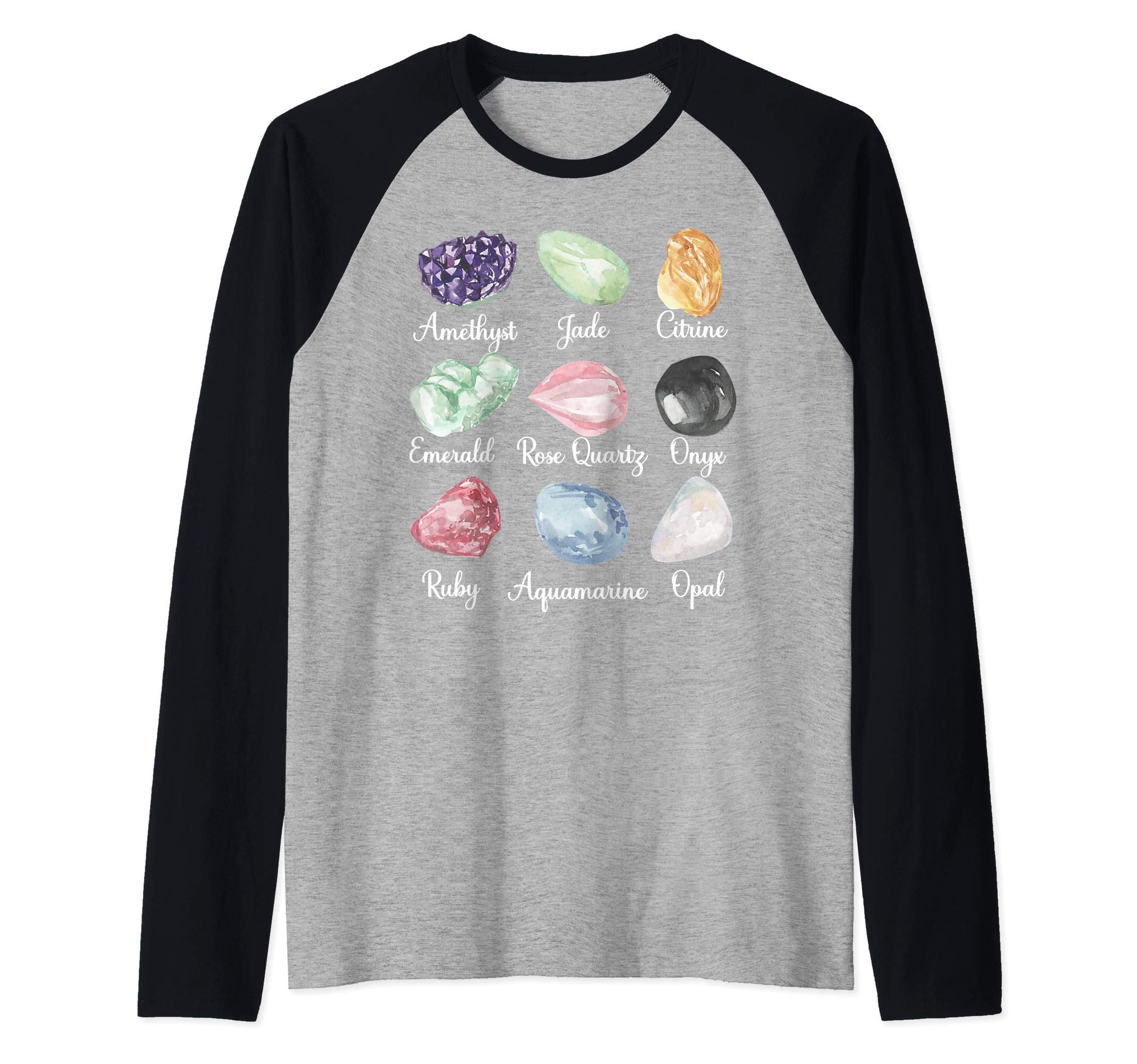 Crystal Lover Mineral Gemstone Hippie T-Shirt - Custom Art Print Men Women - T-Shirt, Sweatshirt, Hoodie
