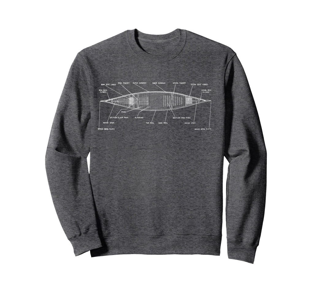 Canoe Diagram Industrial Art Tpa Sweatshirt - Unique Graphic for Adults - T-Shirt, Sweatshirt, Hoodie